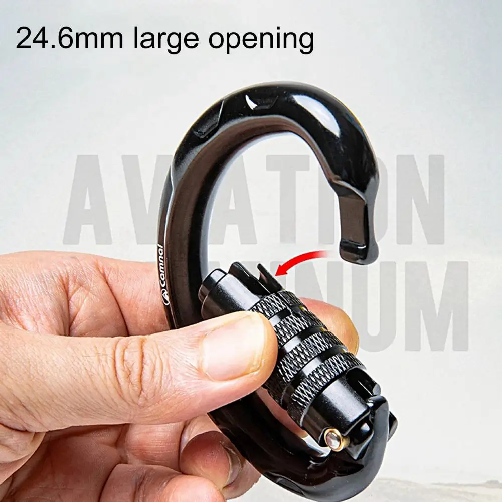 Carabiner Hook Universal Anti-rust Corrosion-resistant High Strength Mountaineering Screwgate Carabiner Climbing Gear