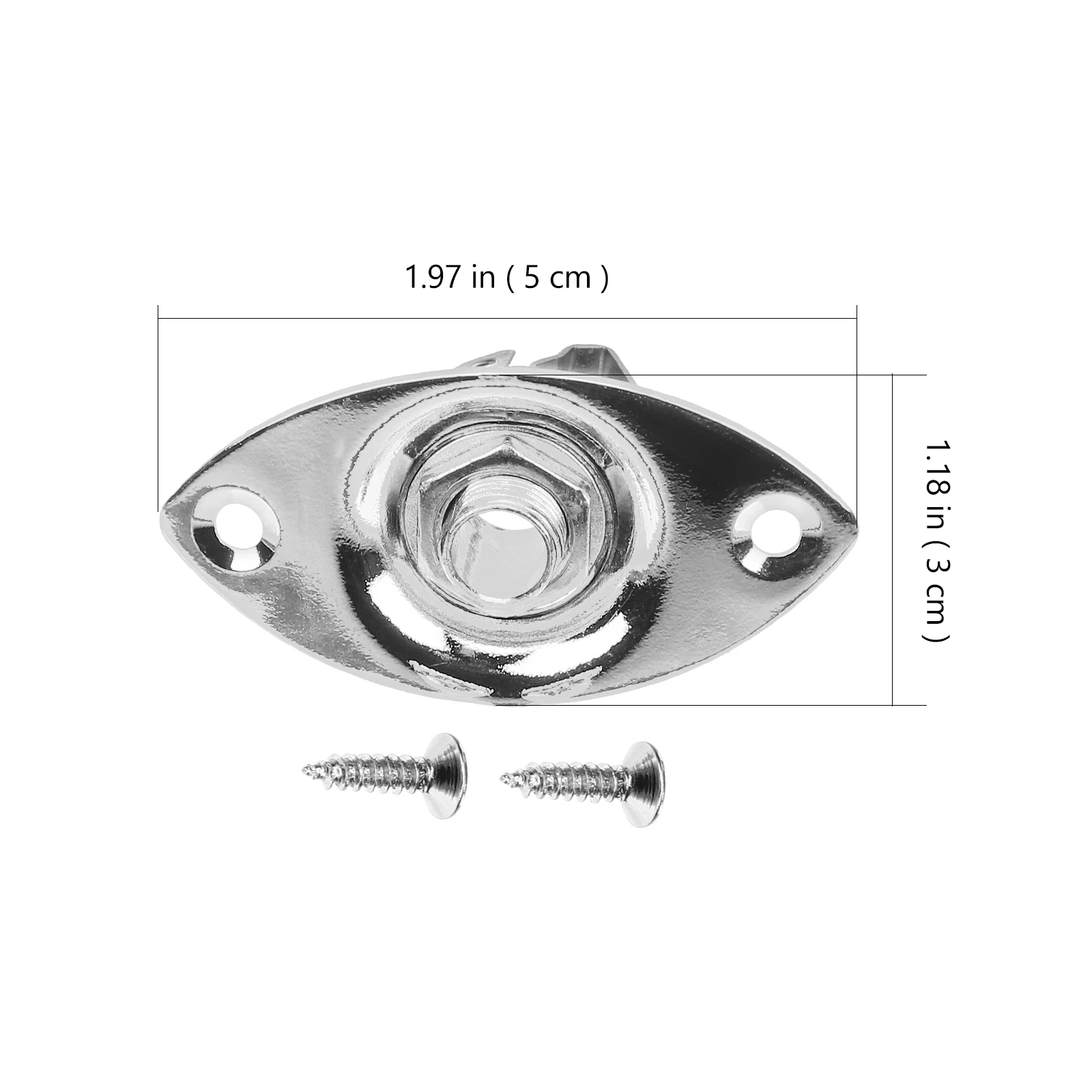 

Guitar Jack Output Plate Socket Electric Connection Tail Pin Metal Part Guitars