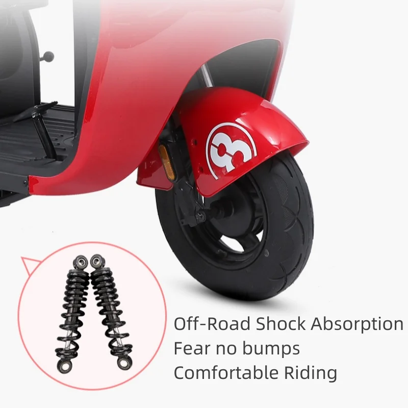 800W 60V Powerful Electric Tricycle for Adults with Roof Family Small 3 Wheels Parents Child Electric Scooter For Women