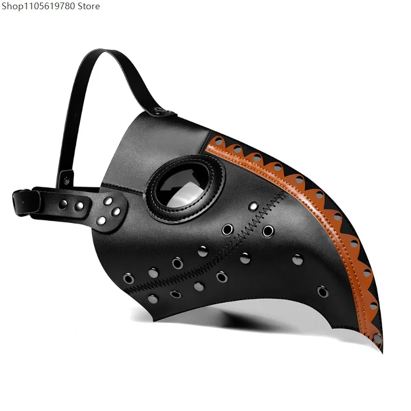

2026 Long Beak Bird Full Mask Punk Style Plague Headdress Unisex Halloween Cosplay Carnival Masquerade Steampunk Decor Accessory