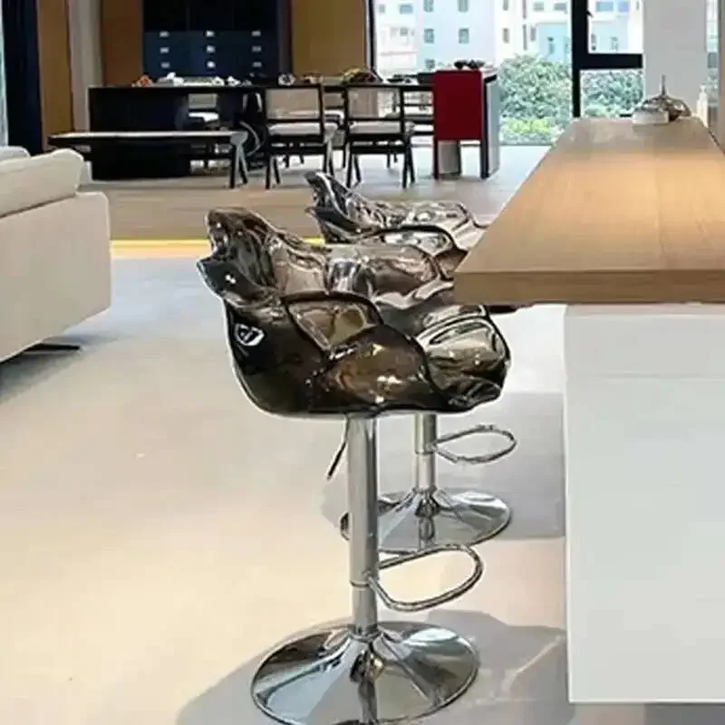 Ahşap Mobilya Sandalyeler Lüks Bar Koltuğu Tabure Yemek Masası Yüksek Mutfak Modern Tabureler Orta Yüzyıl Sandalyesi Tezgah Deri