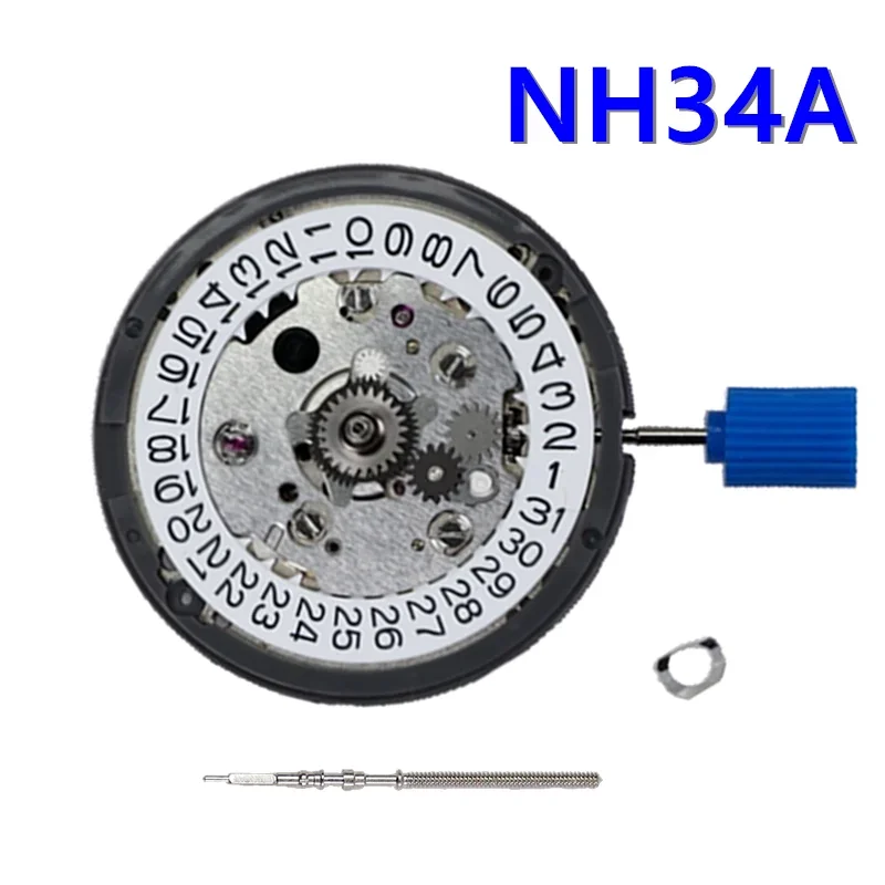 

NH34 Japan Original Automatic Mechanical GMT Four Hands 24 Hours Date For Repair Replacement Watch Mod NH34A Movement Parts