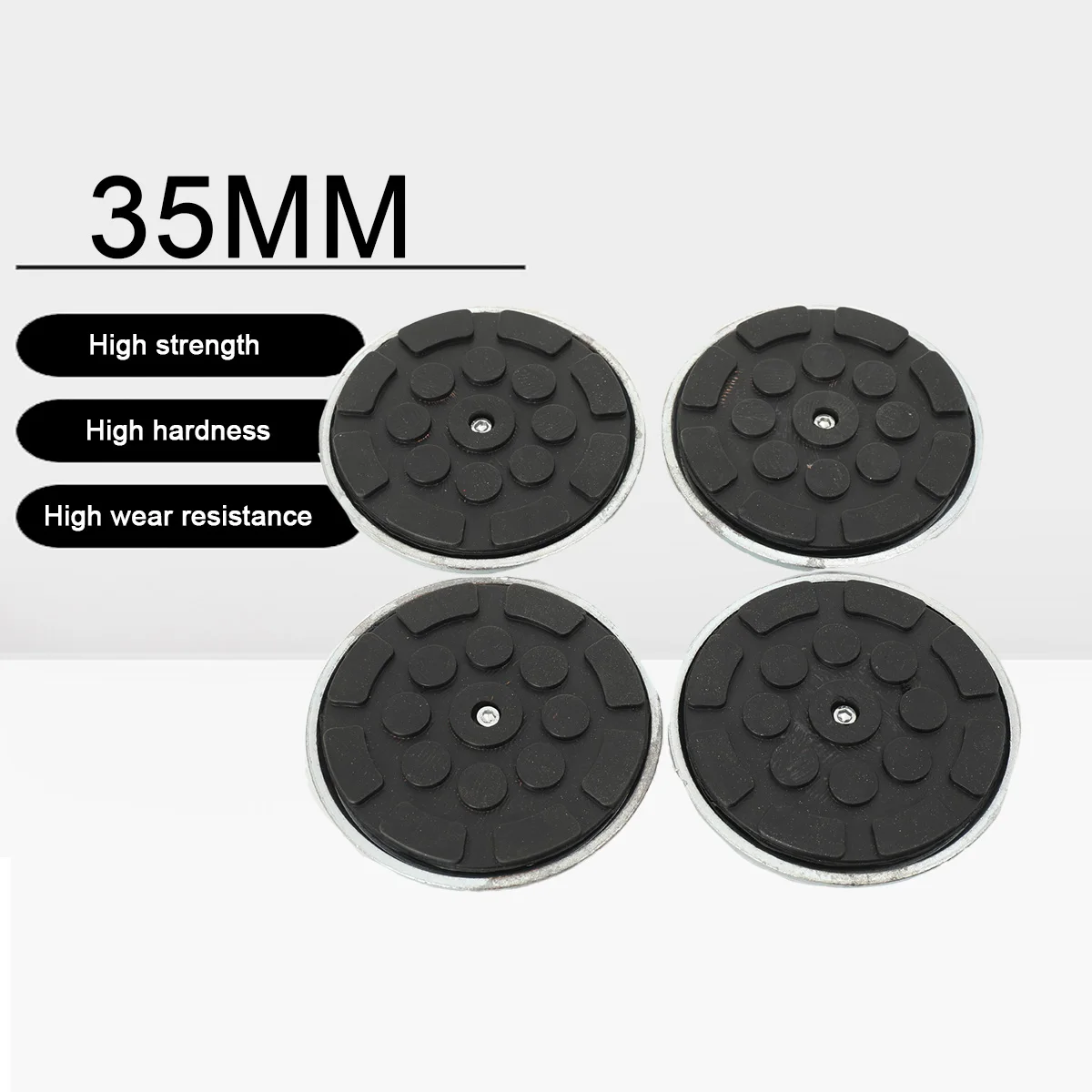 

4PCS Car Universal Heavy Duty Round Lifting Pads Car Round Rubber Arm Pads Car Lift Rubbers Pads Car Repair Tool Accessories