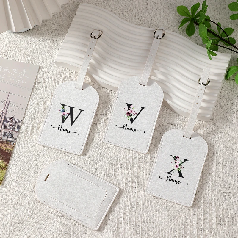 26 Letters Custom Name Luggage Tag Personalized Luggage Boarding Tag Durable Creative Travel Suitcase ID Tags Travel Accessories