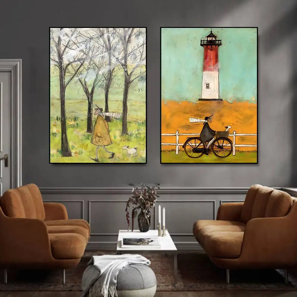 Sam Toft Abstract Landscape Posters Living Room Bar Quality Canvas Vintage Style Comics Painting Art Home Wall Decor Picture