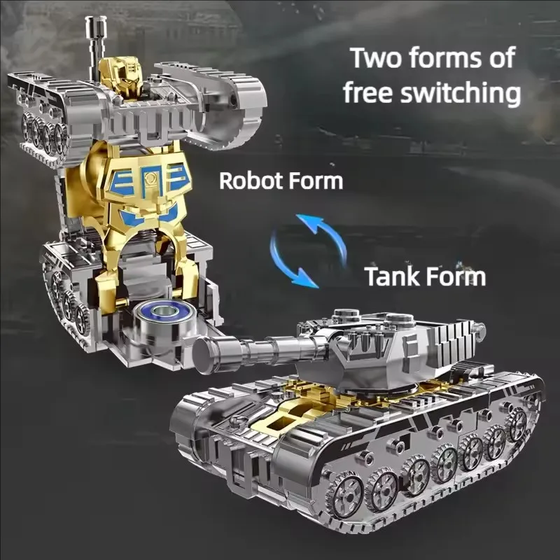 Creative Mech Fidget Spinner Simulated Tank Deformation Robot Adult Fidget Toys Plastic Hand Spinner Stress Relief Toy