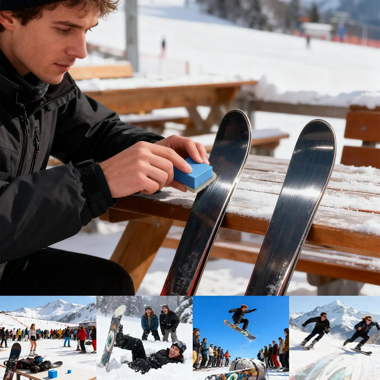 

Abrasive Rubber skiing board rubber manual embroidery oil stone sanding block Winter Sports Accessories