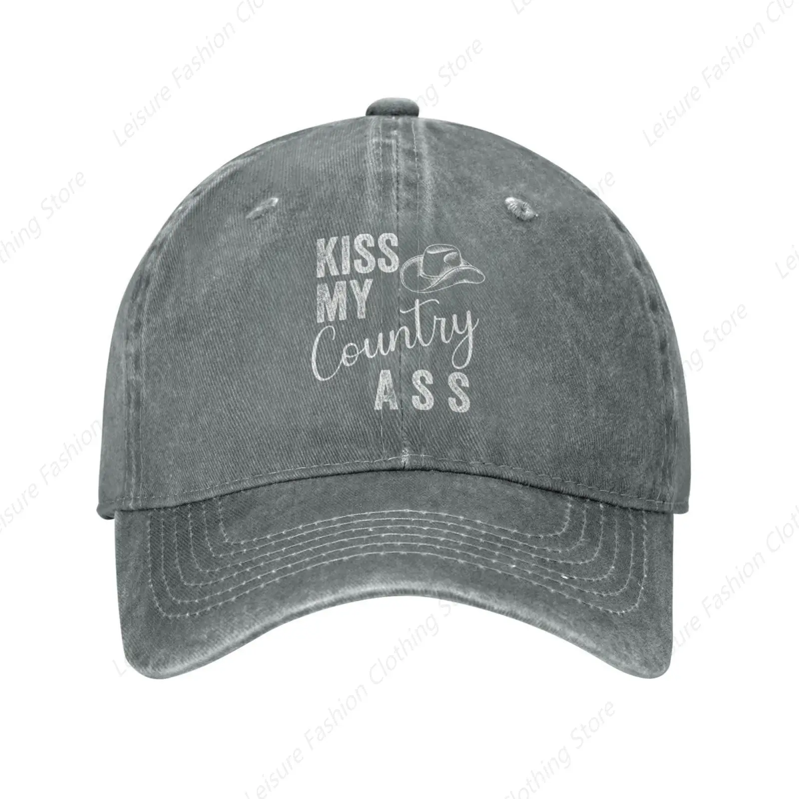 Original Classic Low Profile Cotton Baseball Cap Kiss My Country Ass Hat Men Women Dad Hats Adjustable