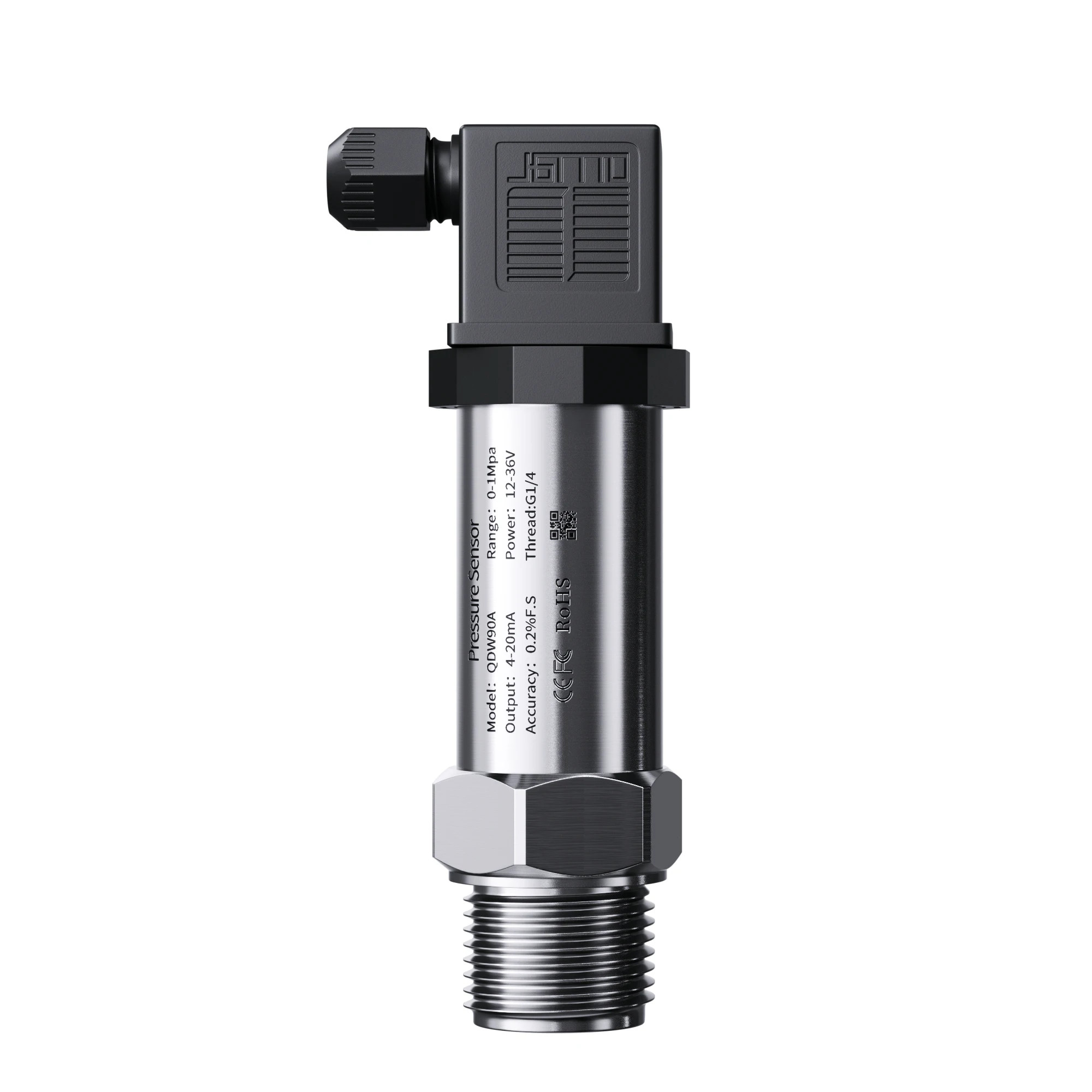 G1/4 NPT1/4 جهاز إرسال الضغط 0.1bar 0.2bar 0.3bar 10bar 4-20mA 10V إخراج المياه الغاز النفط السائل 400bar 20kpa استشعار الضغط