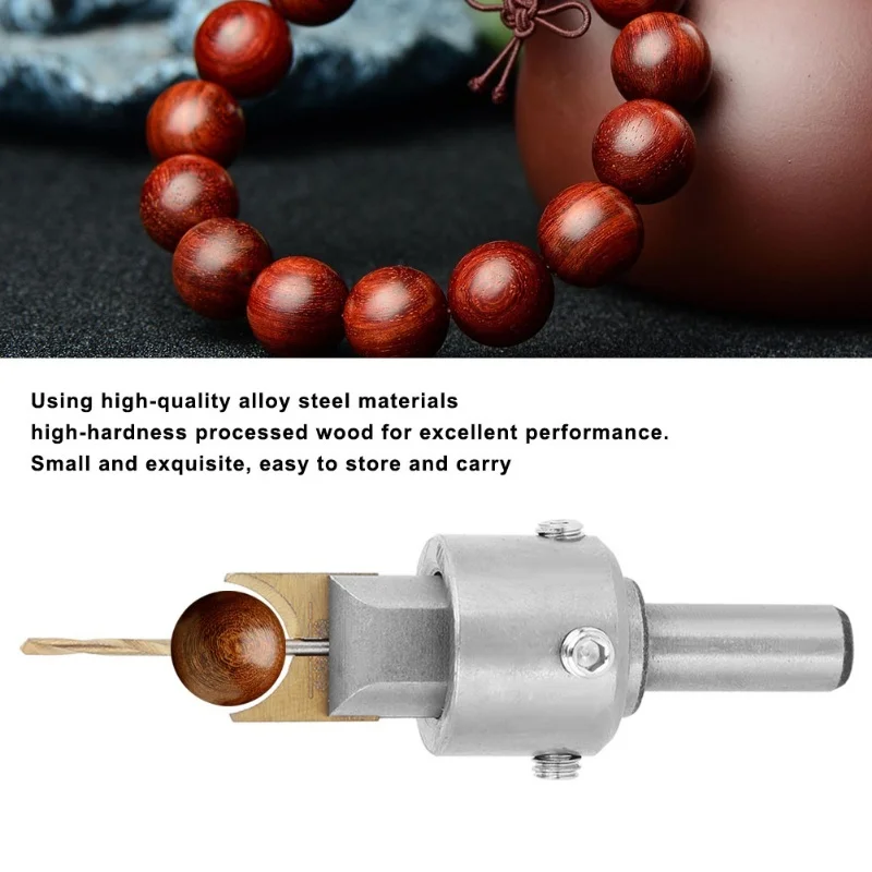 18 pçs/set fabricante de contas de madeira broca fresa kit ferramenta para trabalhar madeira para ébano jacarandá