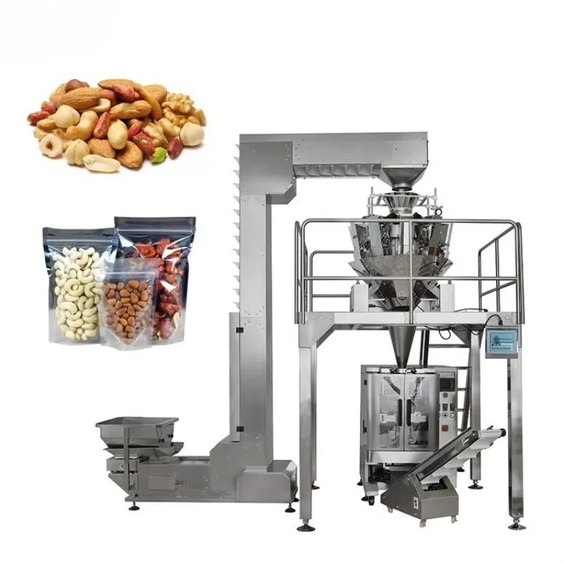 High Speed Multihead Combination Weigher Automatic Packaging Machine System for Food Grade Bags and Cases