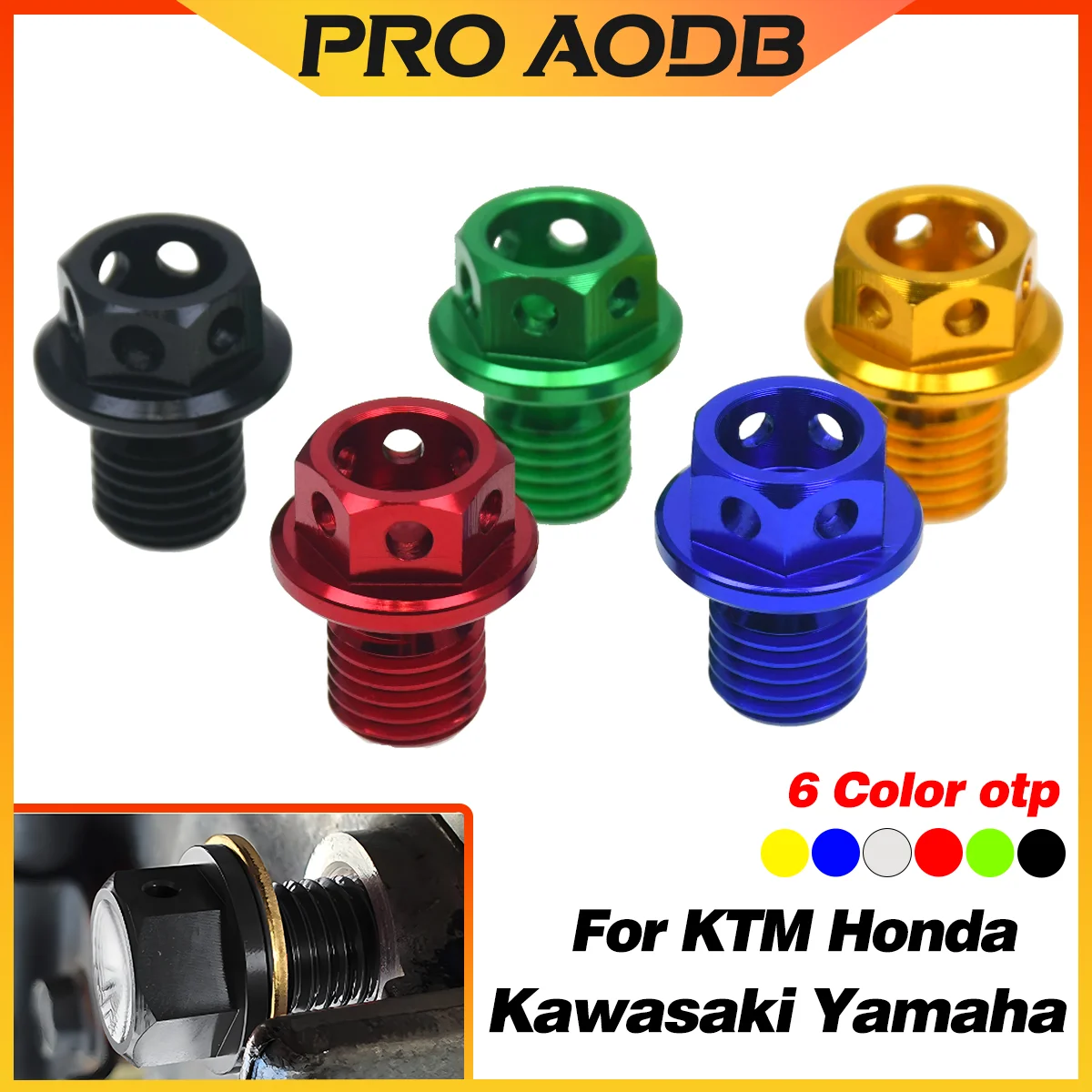 

Магнитный болт для сливной пробки масла для мотокросса M12xP1.5 для KTM SXF EXC EXCF EXCR XC XCW XCF для Honda Yamaha Kawasaki Husqvarna