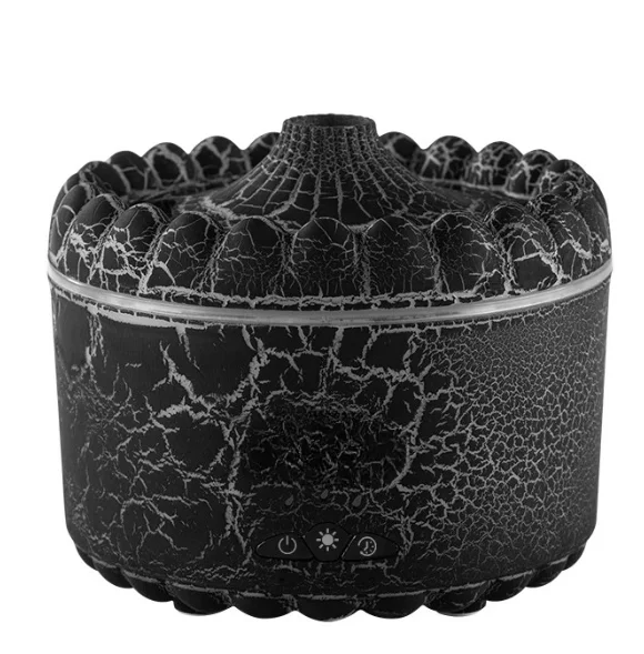 USB Jellyfish Aromatherapy Air Humidifier Electric Table Diffuser with Volcano Crack Light for Home Office Decorative Humidifi