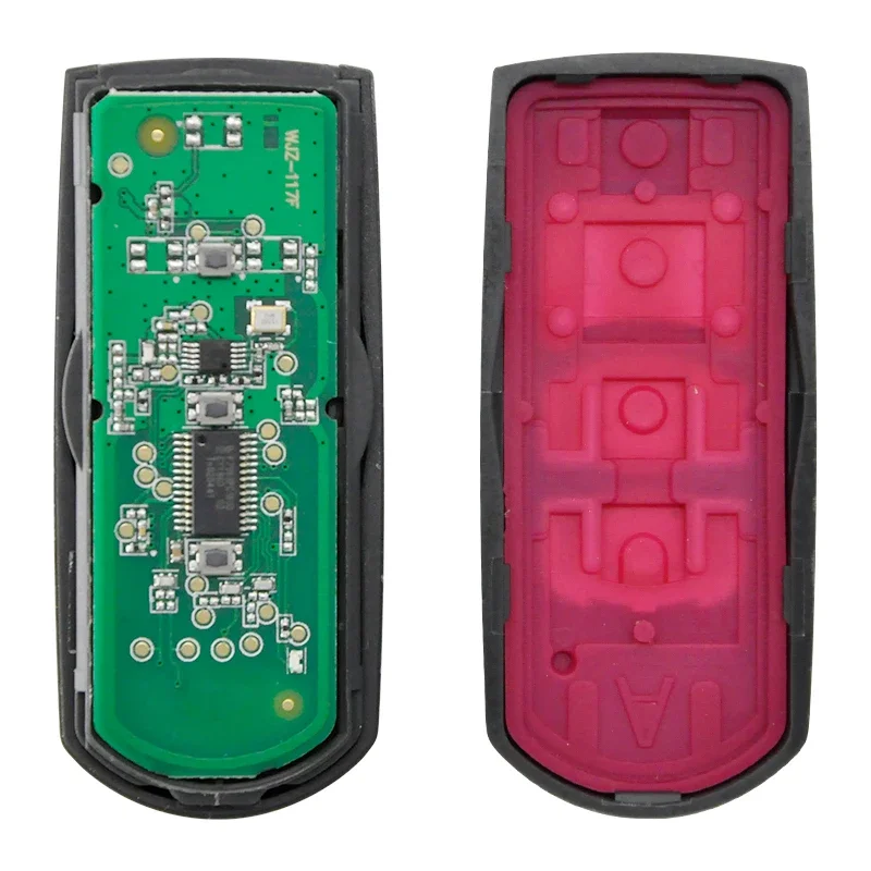 HE Xiang Remote Control Smart Car Key For Mazda CX-3 Axela CX-5 Atenza Model SKE13D-01/02 ID49 PCF7953 315/433MHz Promixity Card