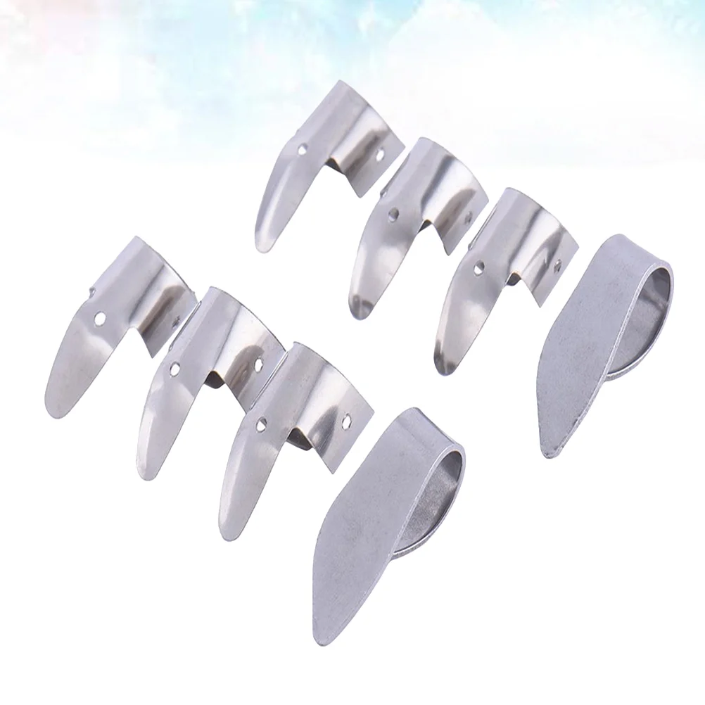 8 Pcs Accessories for Electric Guitar Fingers Picks Index Stainless Steel Thumb Metal Gitara Accecories