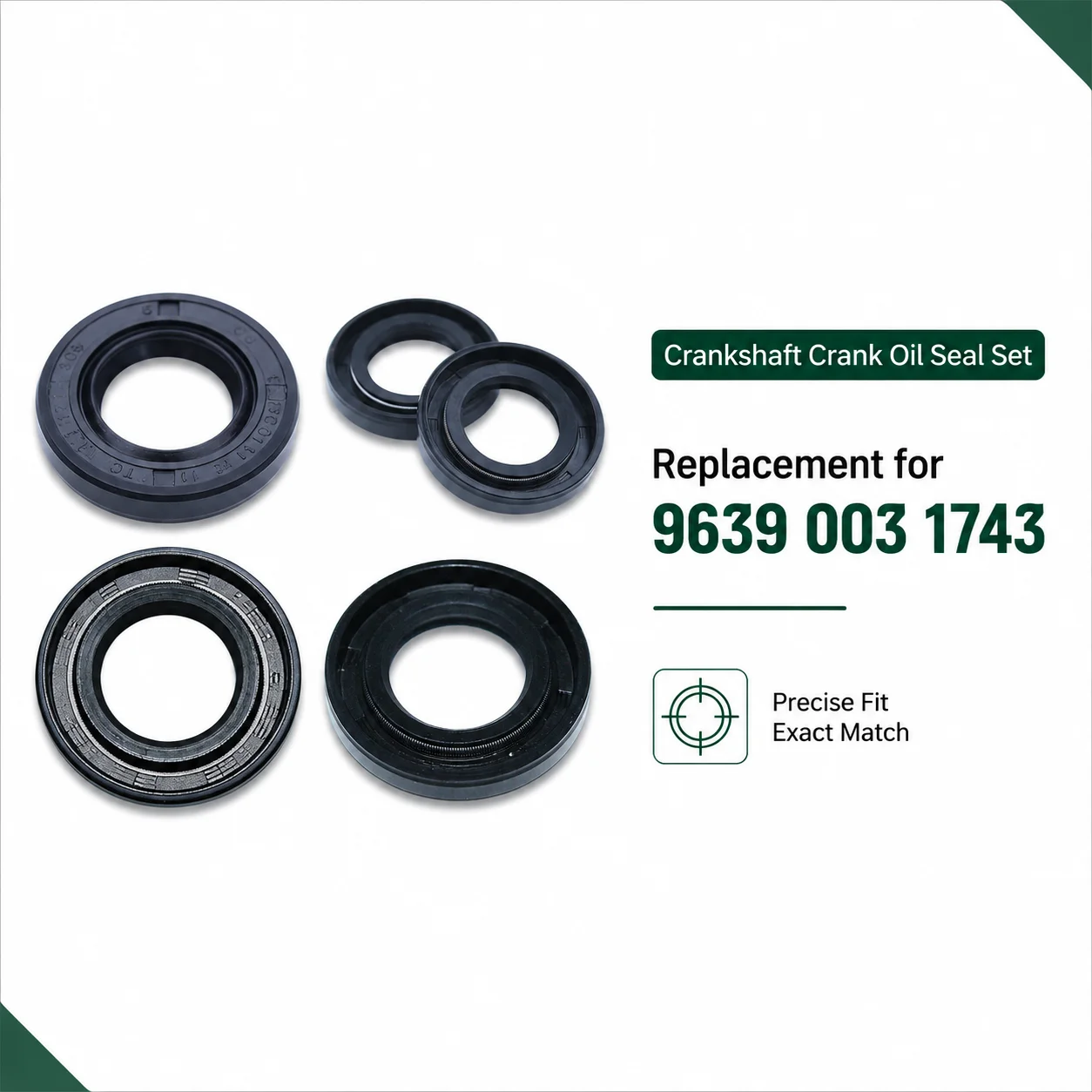 10Pcs Crankshaft Crank Oil Seal Set Kit For Stihl 029 MS290 MS310 039 MS390 Chainsaw Replacement Parts Replaces 9639 003 1743