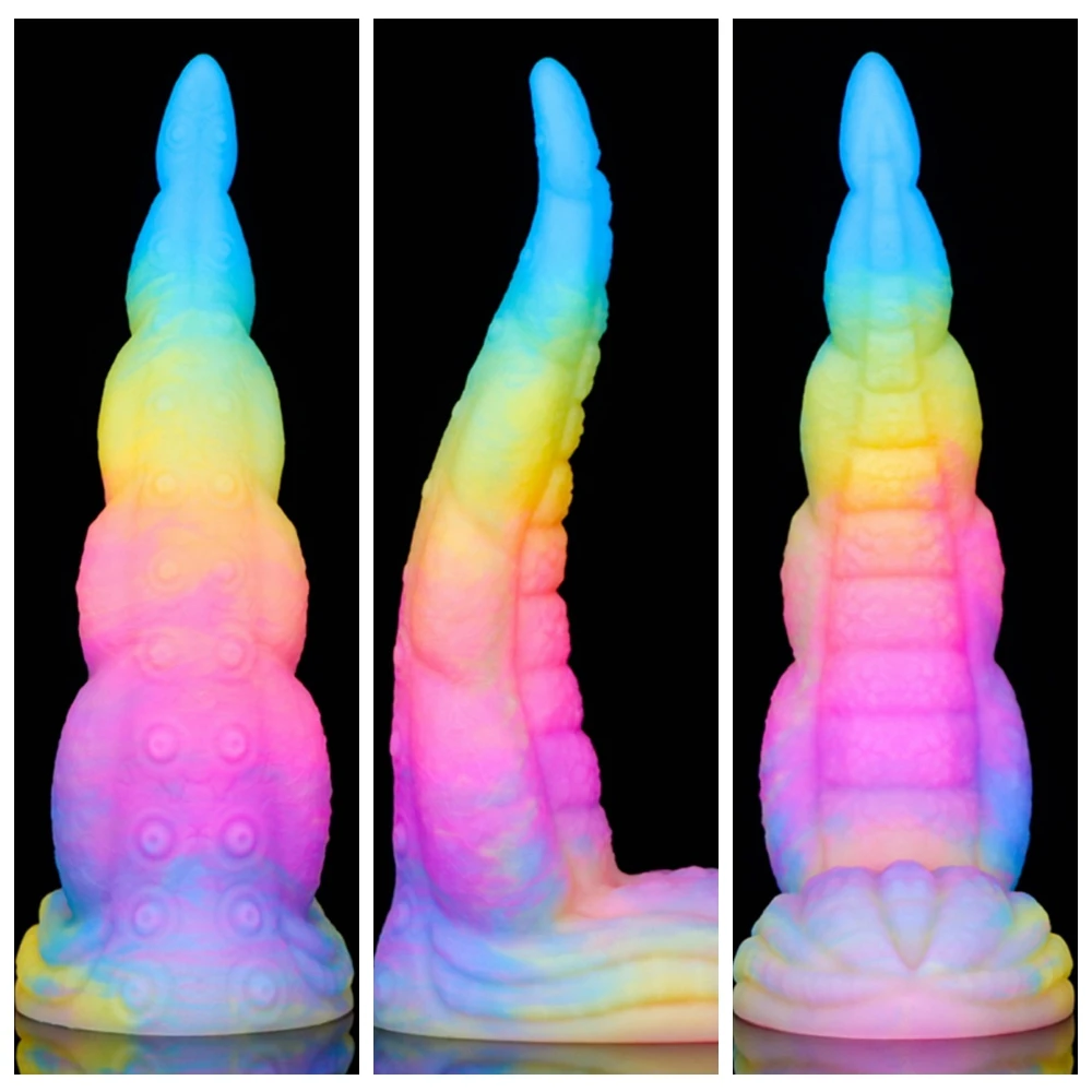 مضيئة الحيوانات دسار للنساء الرجال بعقب المكونات دسار مع شفط كأس سيليكون الشرج الاستمناء جهاز تدليك للبروستاتا الجنس لعب الكبار