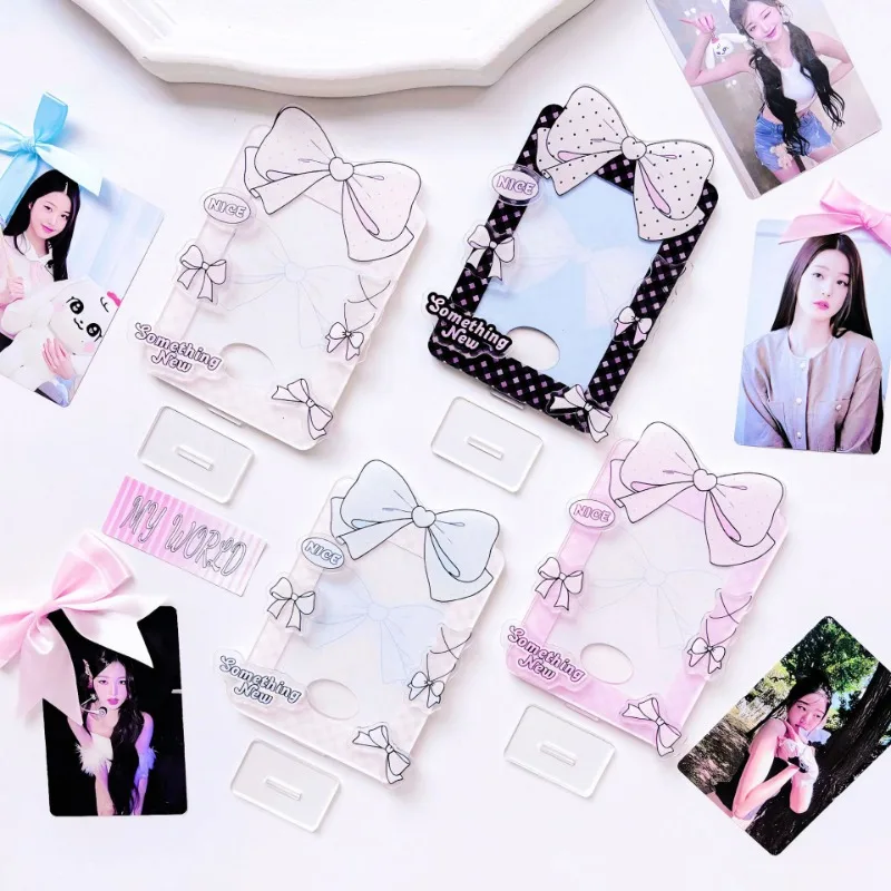 Bow Ballet Style Practical Small Card Display Stand Card Brick Stand Card Detachable Table Card Sleeve Protection Card Sleeve