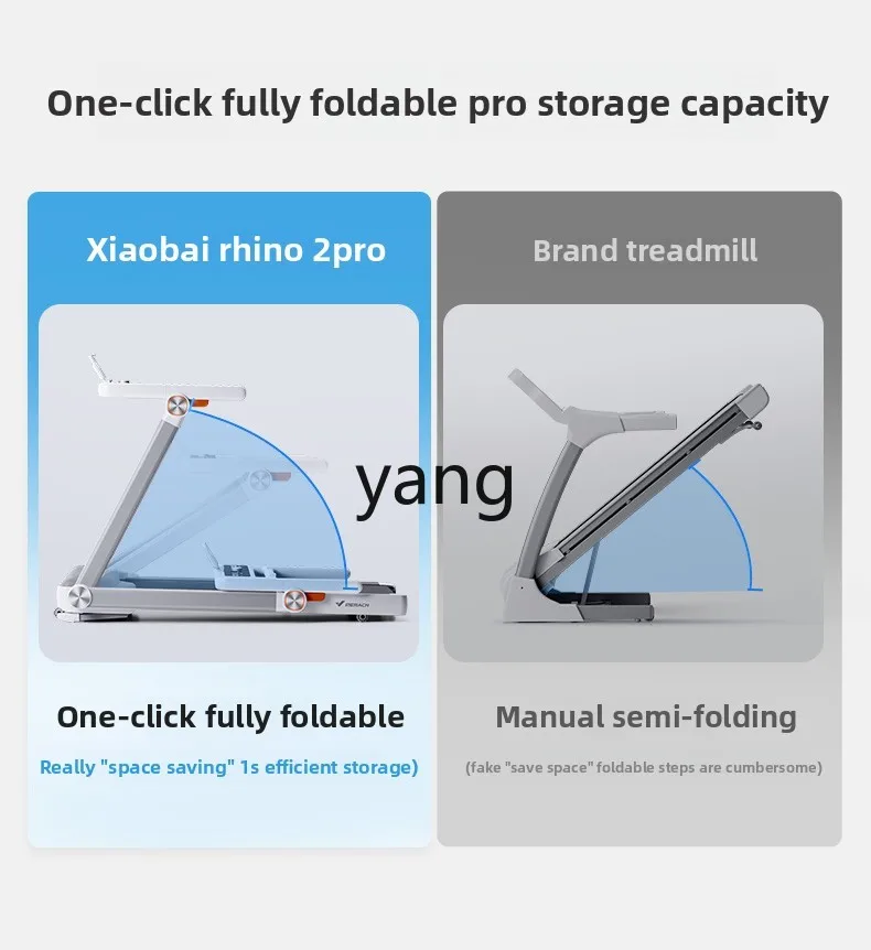 LMM, household small folding intelligent gym silent indoor climbing machine small white rhino second generation