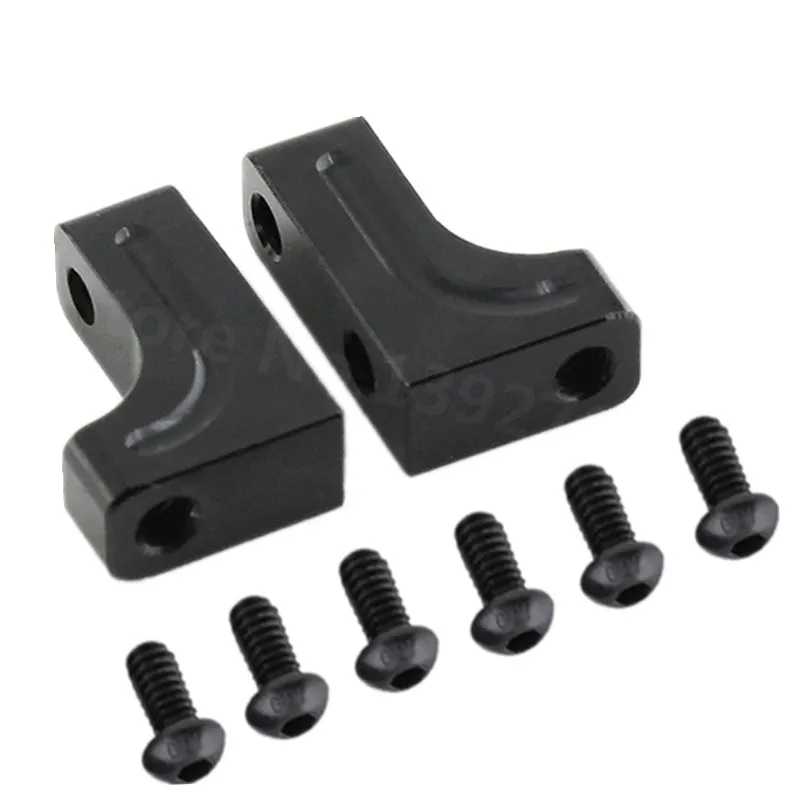 Asiento de engranaje de dirección de Metal para coche, Servo de montaje fijo, Base para 1/10 RC, trepador, Axial SCX10 90021 90022 90028, 2 piezas