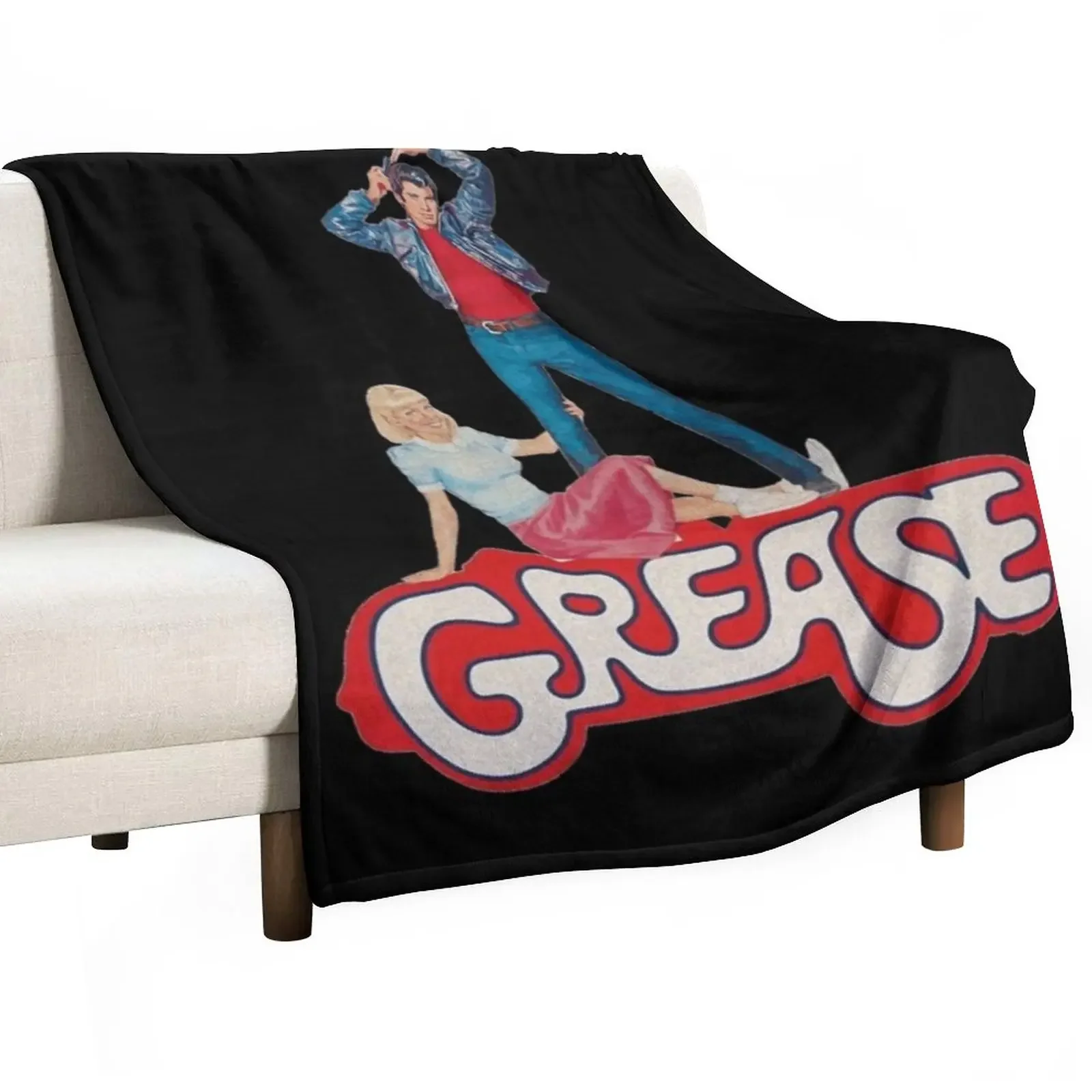 Grease classic movie Classic . Throw Blanket Hair Giant Sofa Blankets