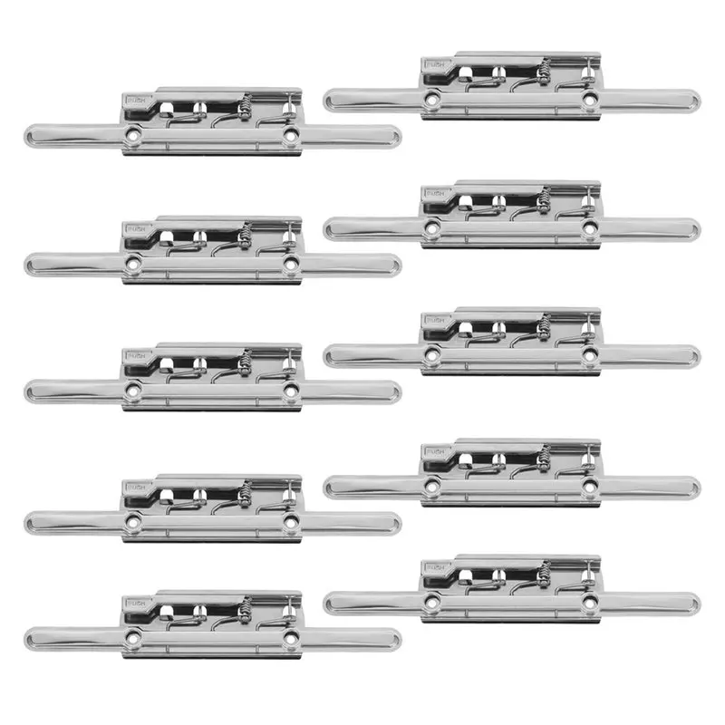 10-Pack Lever Clipboard Clips With Rivets, 8-Inch