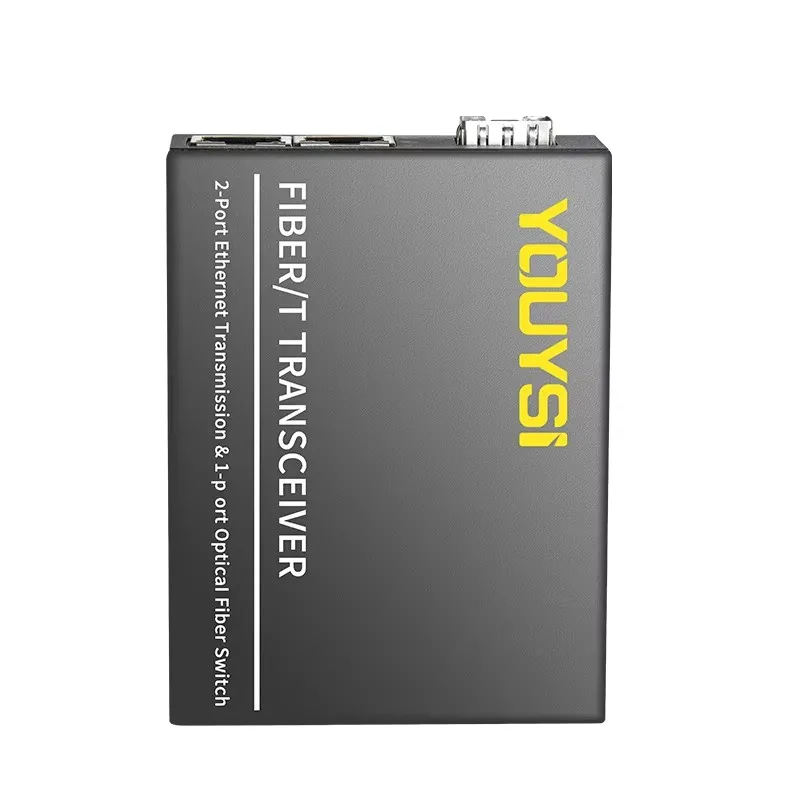 YOUYSI 2 พอร์ต 1000M YYS-MC512F Fiber Media Converter เป็น RJ45 Gigabit Media Converter SFP Ethernet Converter Transceiver