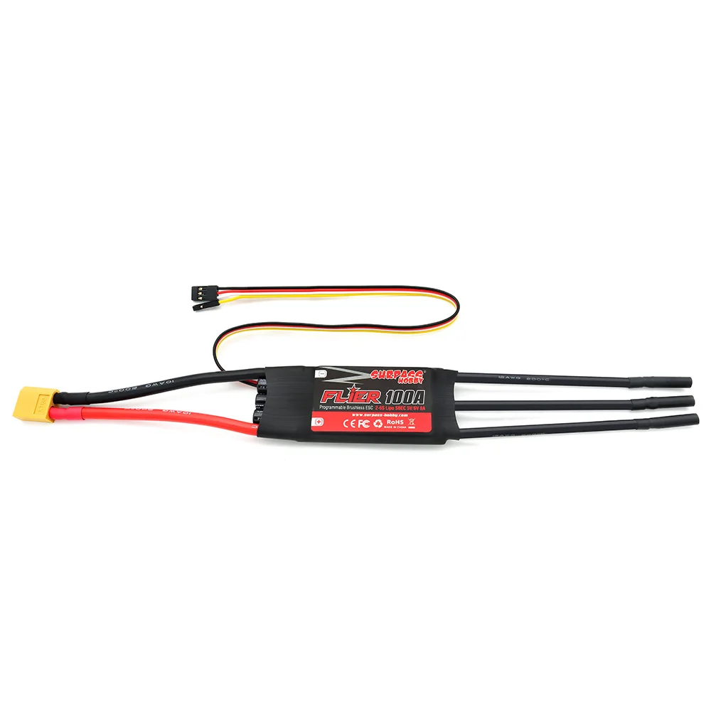SURPASS HOBBY 100A 2-6S ESC Brushless Motor Speed Controller for Multi-rotor