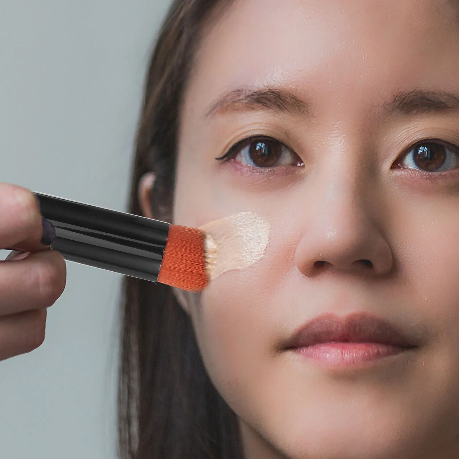 

3Pcs Powder Brush Foundation Set Soft Bristles Portable Makeup Brush Travel Applicator Blush for Makeup