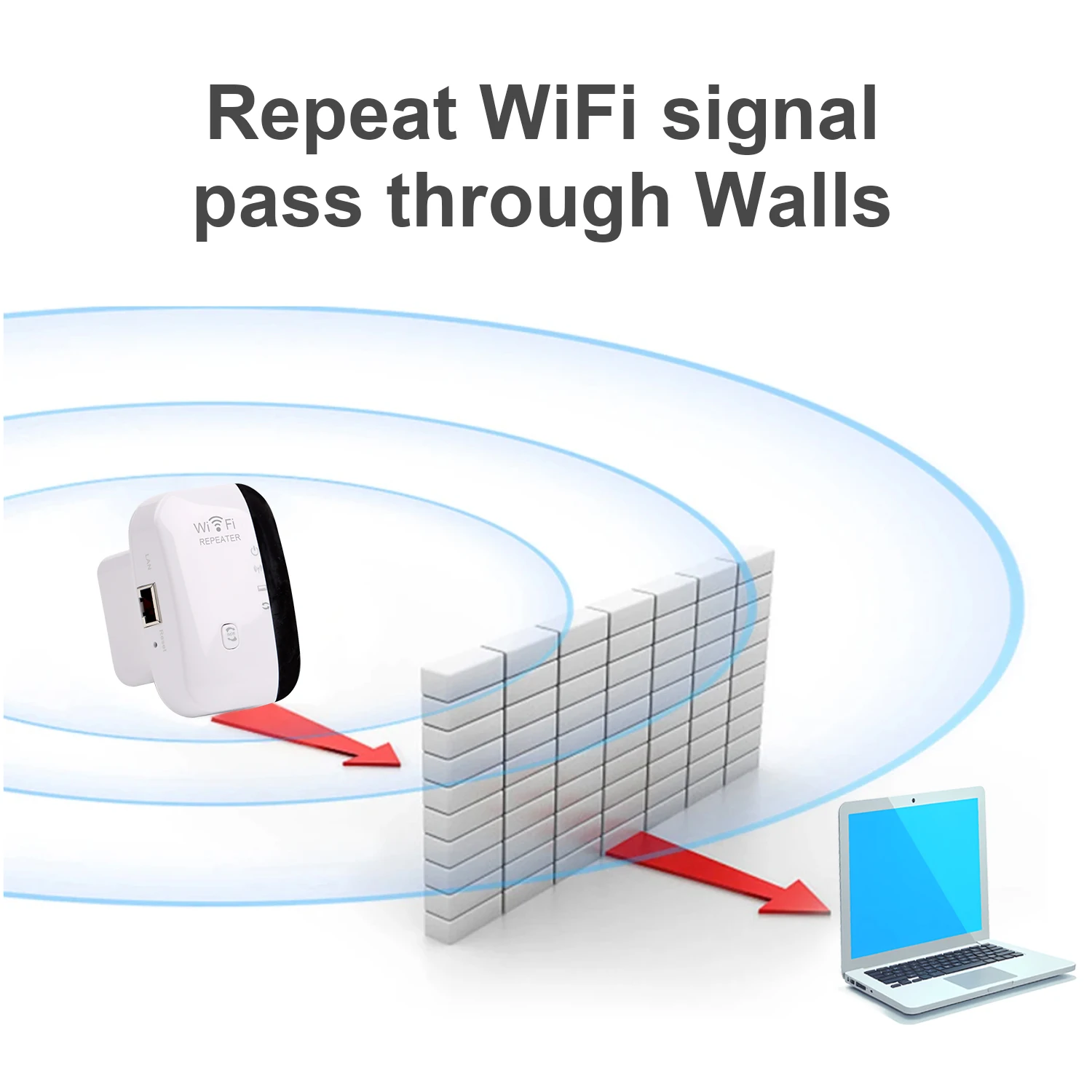 Wireless WiFi Repeater 300Mbps 2.4Ghz Repeater Network Expander Range 802.11n/b/g Router Signal Boosters Network Amplifier WIFI