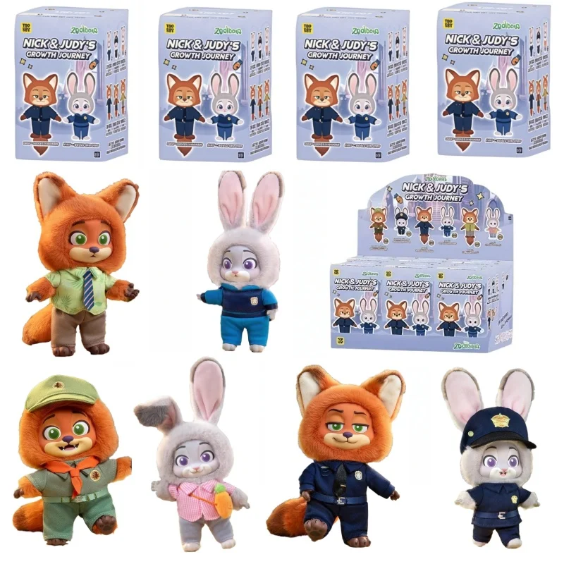 

Плюшевая игрушка-сюрприз Disney Zootopia 2: Серия «Путешествие Ника и Джуди», коллекционная фигурка, милая мультяшная модель, подарок-сюрприз