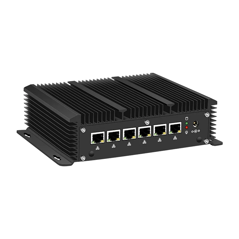 Fanless Lte 6 LAN Firewall Appliance PFsense Openwrt Router 5405U Barebone Mini Pc Industrial Computer