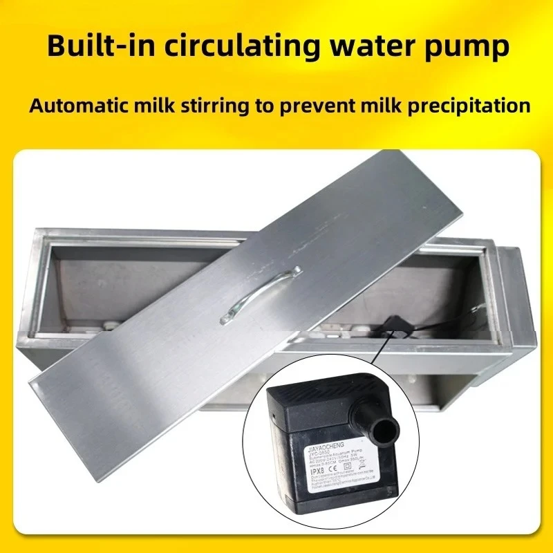 Double-Sided Piglet Milk Feeder with 10 Nipples Automatic Heating Stainless Steel Farm Milk Feeder for Pigs Condition New
