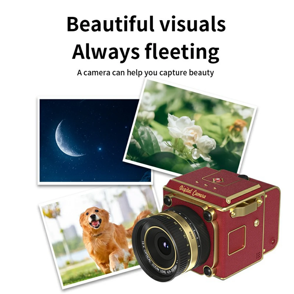 Vintage Digital Camera 64MP 2.7K Retro Point and Shoot Camera with Autofocus 2.0 inch 16X Zoom HD Video Camera with Manual Crank 6 Vintage Digital Camera 64MP 2.7K Retro Point and Shoot Camera with Autofocus 2.0 inch 16X Zoom HD Video Camera with Manual Crank 6