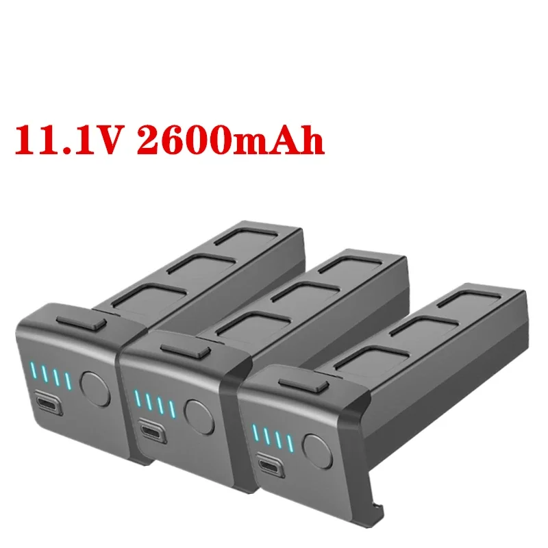 11.1V  For F7 4K PRO Drone 11.1V 2600mAh Lithium Batteries Spare Parts Kits Real Time Power Display Battery