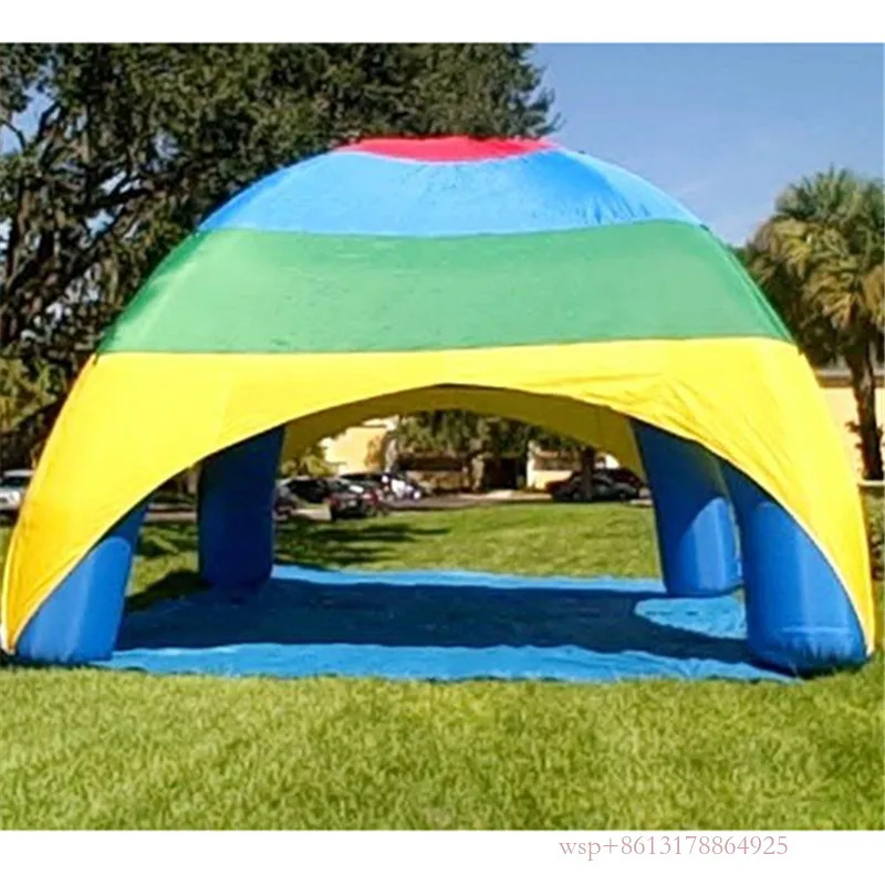 Multicolor Inflatable Tent Protable Inflatable Car Shelter Sun Shelter Four Legs Spider Tent Event Tent