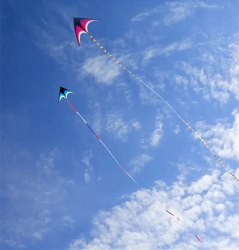 Cometas de viento profesionales para niños, juguetes voladores, línea de cuerda de nailon ripstop, cometas de fábrica para niños, arcoíris, envío gratis