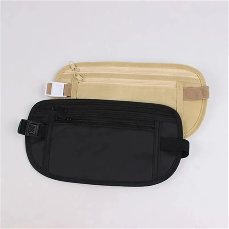 Bolsa de Cintura para Corrida, Bolsa de Cintura Invisível para Viagem, Cinto Porta-Passaporte e Dinheiro, Carteira Escondida, Bolsa de Presente, Bolsa para Dinheiro