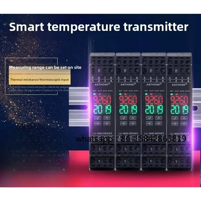 Temperature transmitter module Thermal resistance K-type thermocouple PT100 to 4~ 20mA