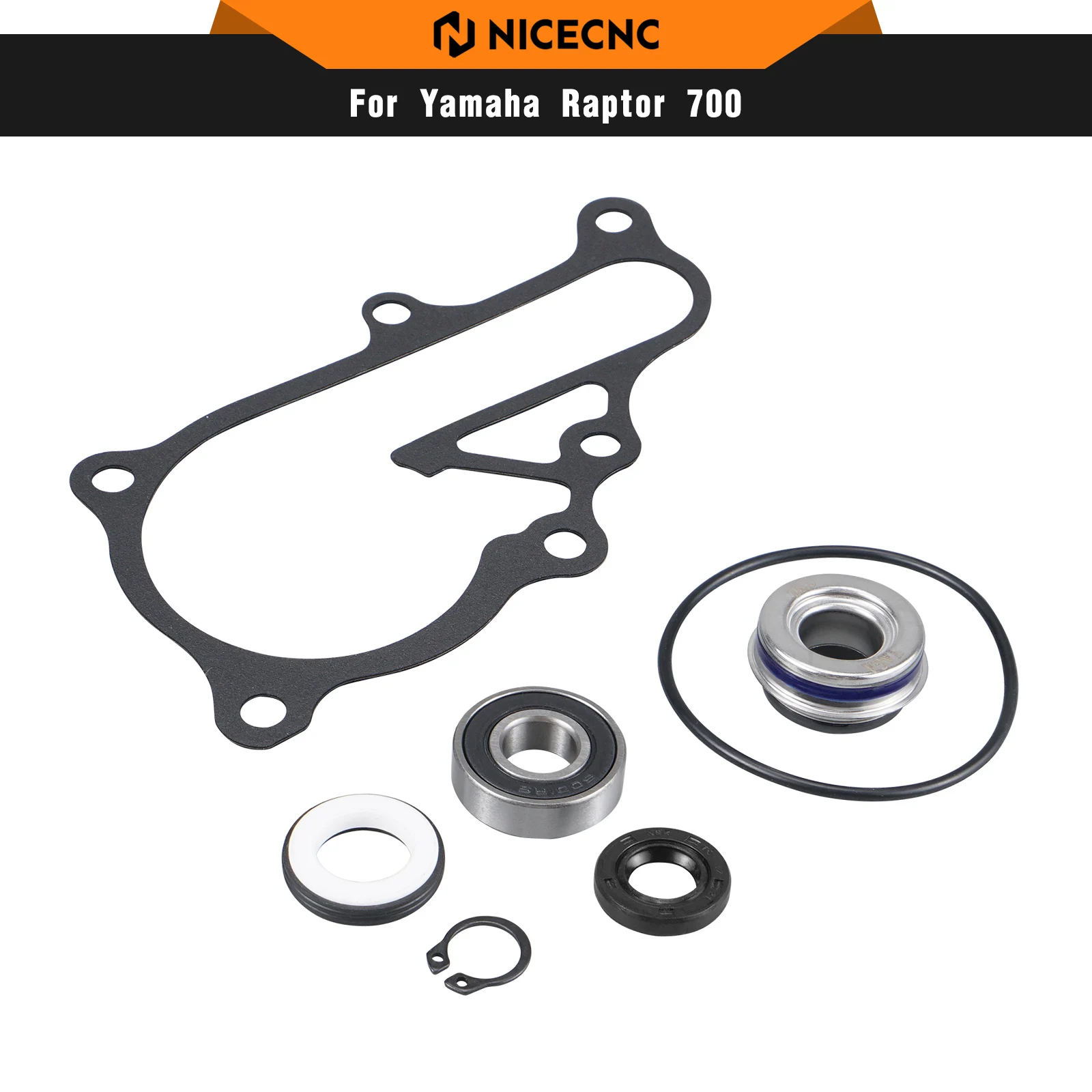 Para Raptor 700 bomba de agua Kit de junta de sellado mecánico ATV para Yamaha Raptor 700 2006-2023 Raptor 700R 2009-23 Redue fugas de agua