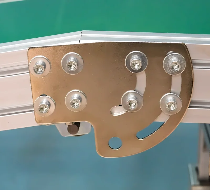 2PCS Aluminum profile 4080 assembly line conveyor belt platform slope straight plate conveyor belt hardware fan shaped connector