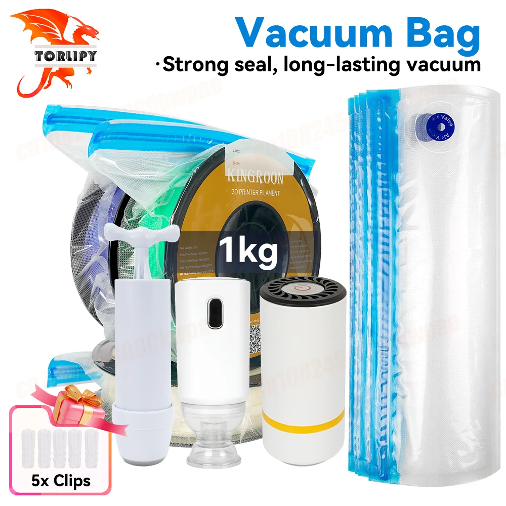 

3D Printer Filament Storage Bag PLA ABS PETG Vacuum Bag Dryer Safekeep Humidity Resistant Sealing Bags Keep Filament Dry Sealed