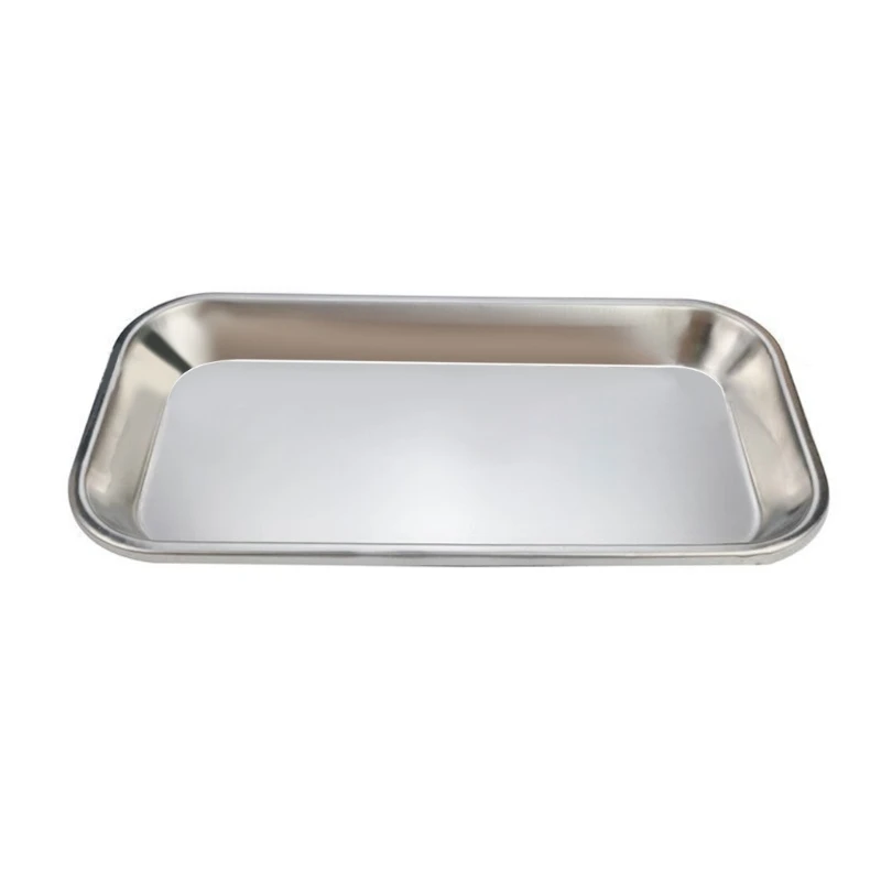 Metal Dental Procedure Trays Stainless Steel Tray Laboratory Station Bathroom Dish Plate Multi-Function N16 22 Dropsh