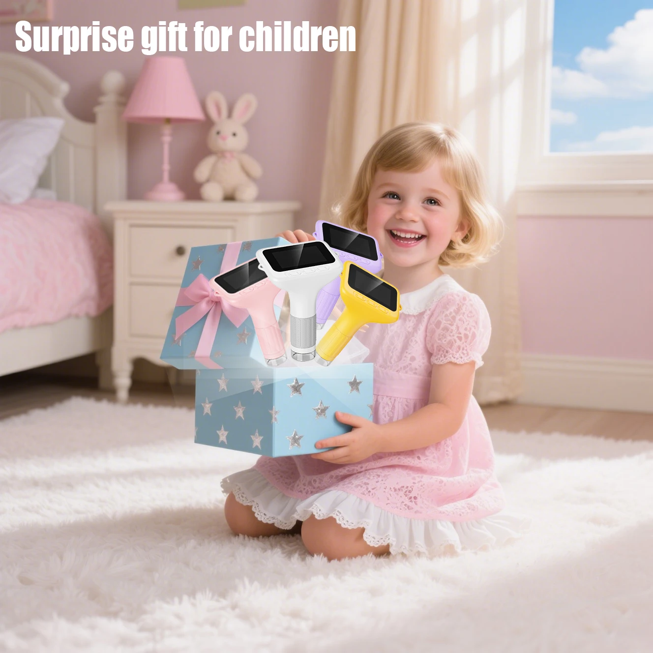 Microscopio per bambini Schermo LCD per protezione degli occhi da 3 pollici Microscopio digitale Giocattoli educativi scientifici Regali per Natale Compleanno