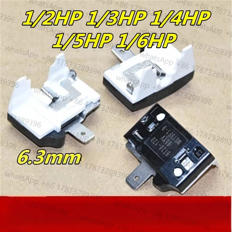 1pcs Refrigerator compressor starter accessory butterfly overload protector BT25/28/37/43/60/70-120
