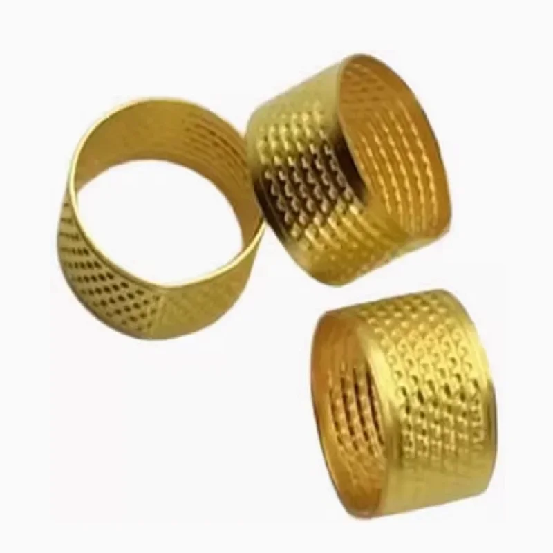 معدن إصبع النحاس حامي حلقة إبرة كشتبان اليدوى خياطة الخياطة الجلود الحرفية عدد وأدوات الملحقات