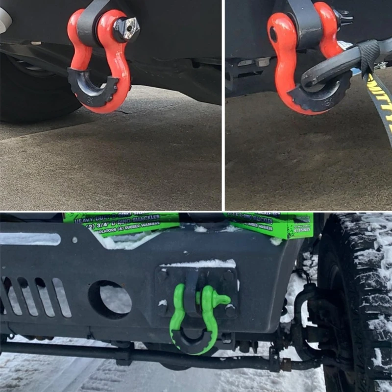 G99F D Ring Shackle Isolator with Washer Kits for Use Off-Road Truck Vehicle Recovery