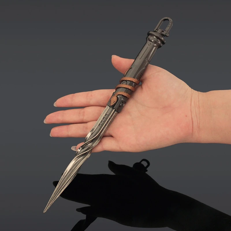 25 cm/9.84in Arena Breakout Disco Denti Armi malese Modelli Armatura Lama Gioco Periferico Coltelli da esterno Artigianato Regali Giocattoli per ragazzi