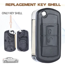 KEYECU 3 pulsanti Flip Remote Key Shell Case Fob per 2005 2006 2007 2008 2009 Land Rover LR3 Range Rover Sport HU92 Blade