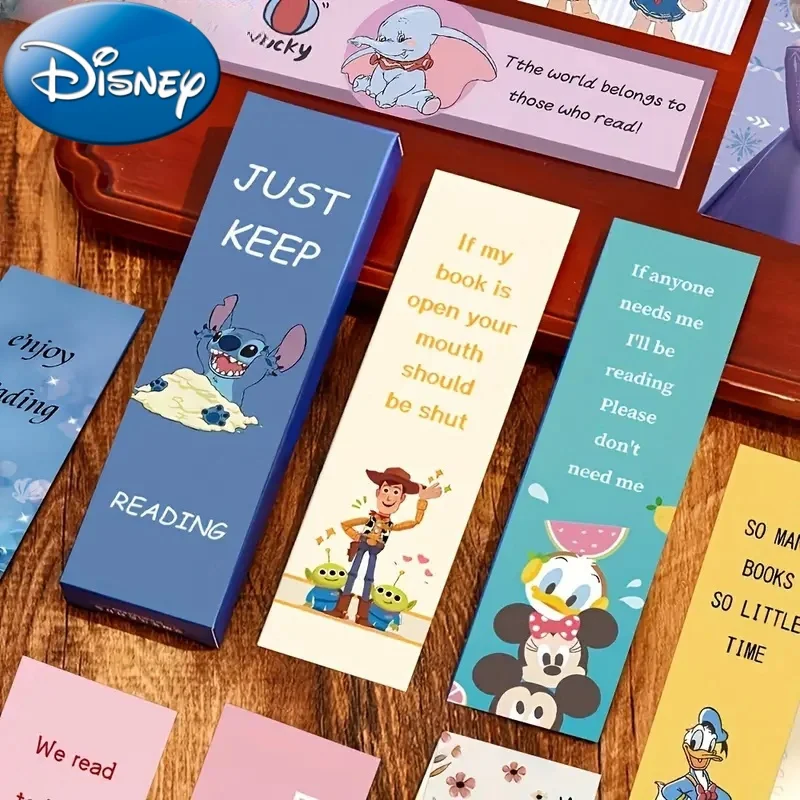 30pcs Disney Family Stitch Creative Mickey Bookmark Book Lover Disney Stitch Book Mark Supplies Gifts for Women Men Fans